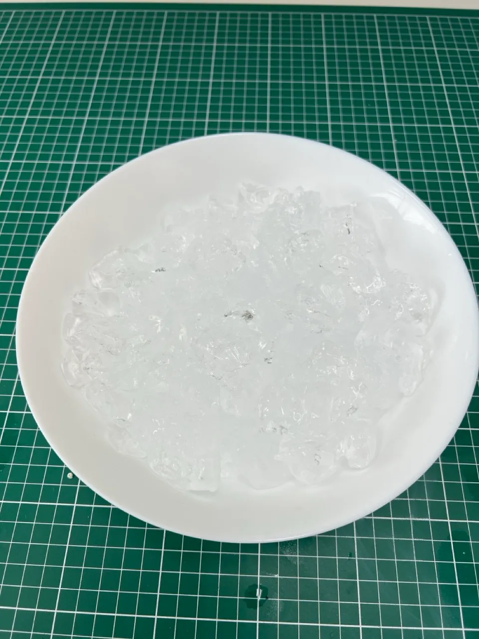 Ice prepared for the bath